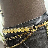 Campomaggi ANNALISA catena cintura moro oro