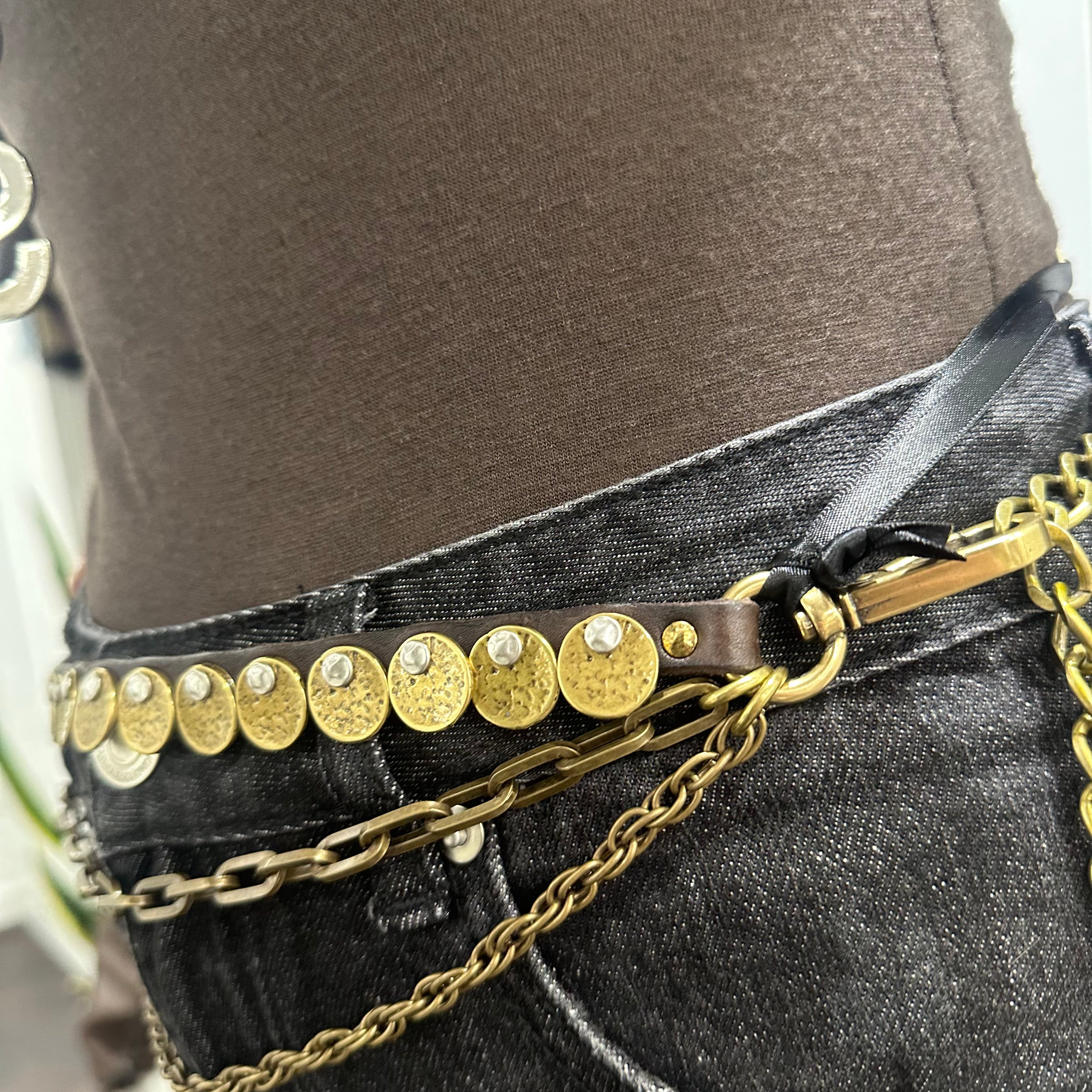 Campomaggi ANNALISA catena cintura moro oro