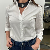 KIKISIX Camicia SLIM BIANCA