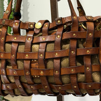 Campomaggi borsa VALERIA vacchetta tinta in capo con bustino interno in tessuto laminato