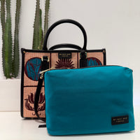 Borsa ATENA BLUSH RAFIA piccola