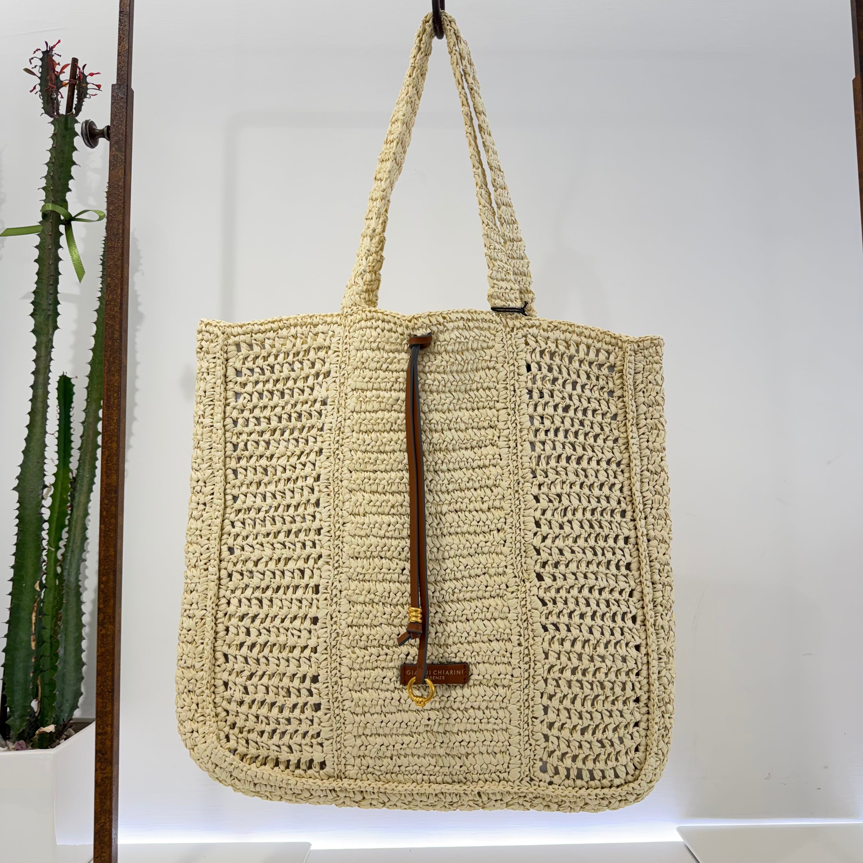 Gianni Chiarini PIATTINA NEFELI rafia intrecciata