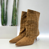 Stivaletto STR4 pelle scamosciata stampa cocco