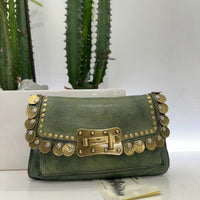 Campomaggi borsa MINI Agnese rivetti oro e medaglie