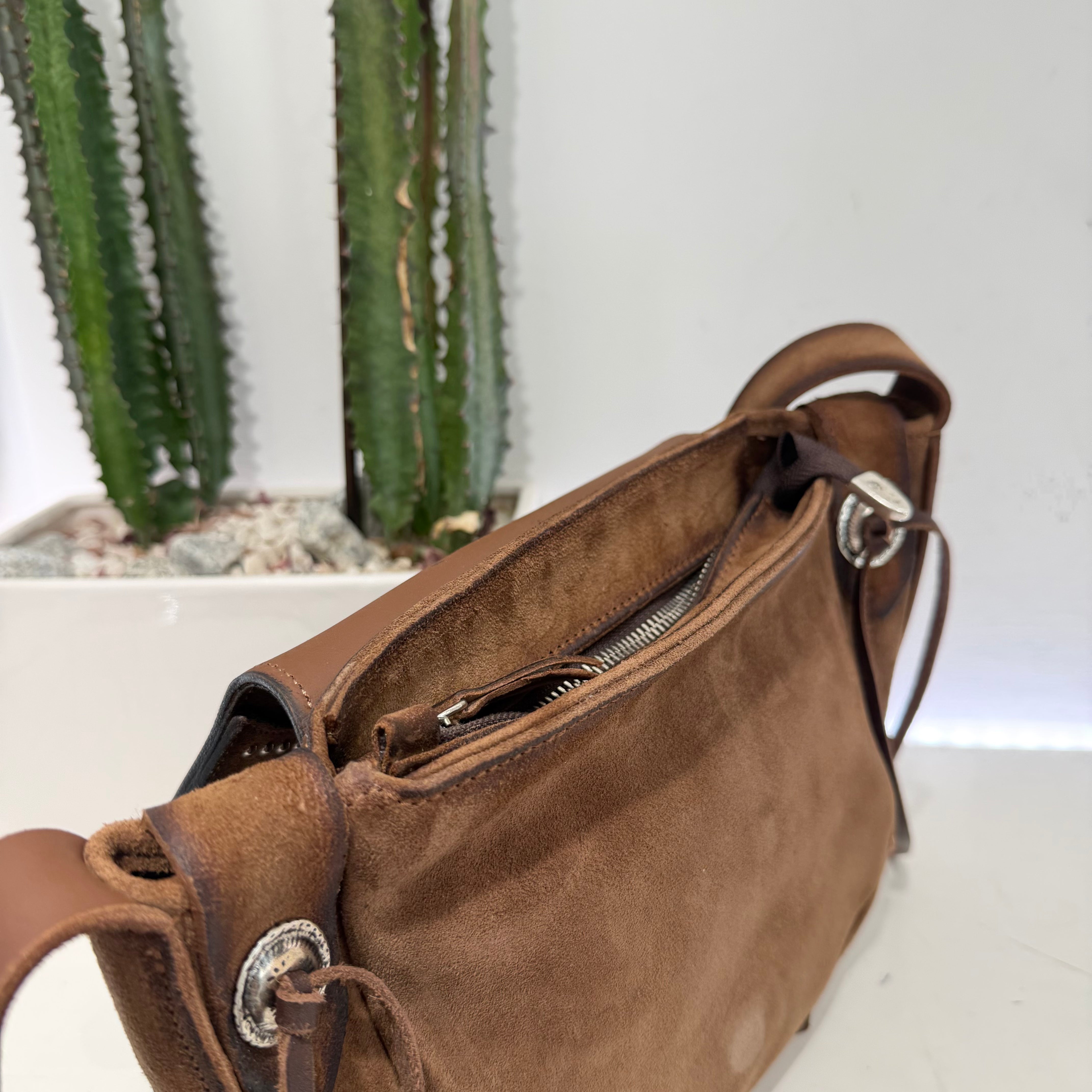 Alberto Luti borsa TEX fibbia turchese