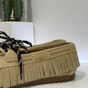 ANTICA BOTTEGA mocassino FRANGE suede corda