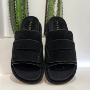 Palomitas ciabatta CALIOPE suede nero