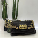 Campomaggi borsa MINI Agnese rivetti oro e medaglie