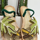 Sandalo Palm Sling Back verde