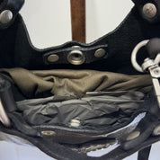 Campomaggi borsa LUIGIA CUORE nero strass fumè