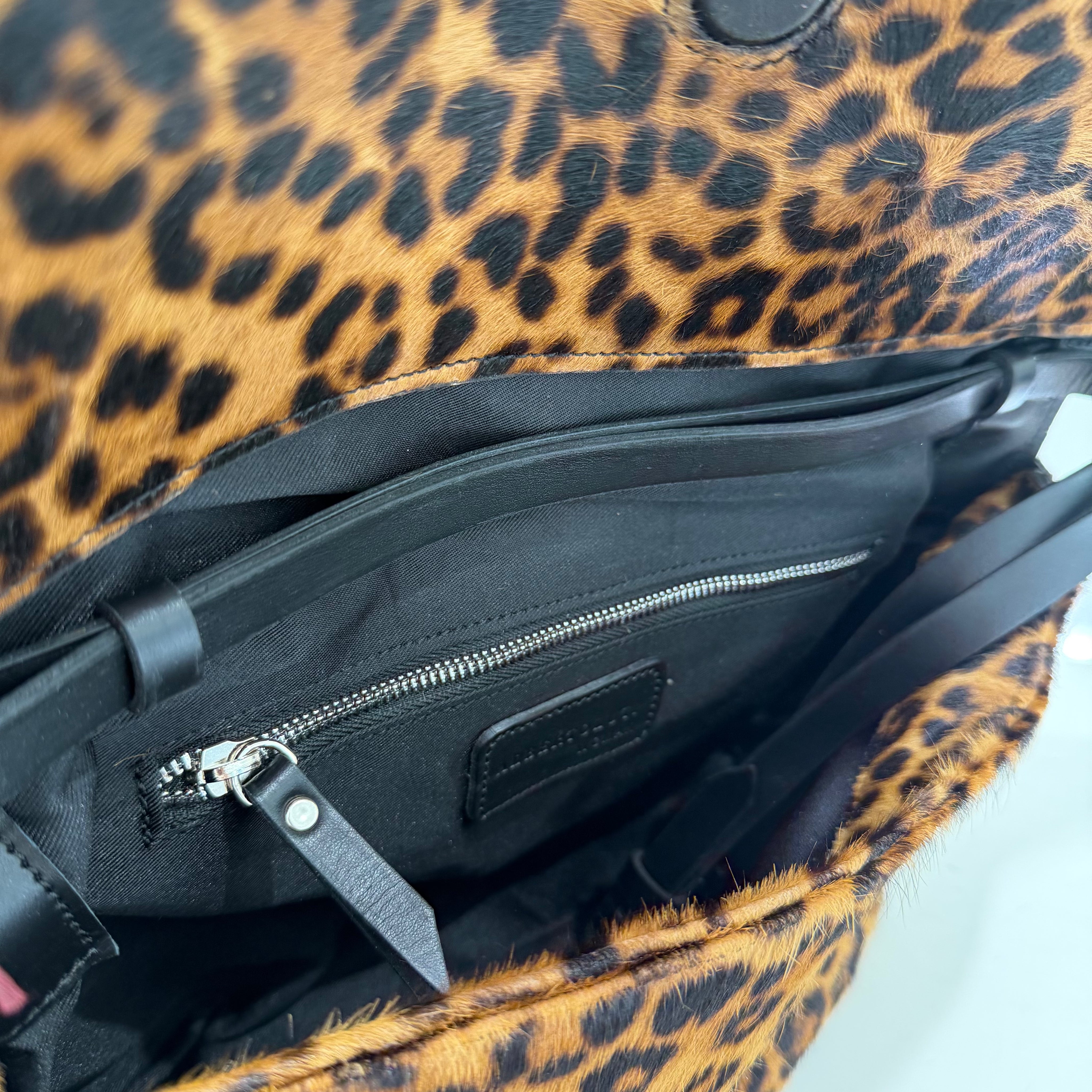 Alberto Luti borsa MAXI POCHETTE stampa leo