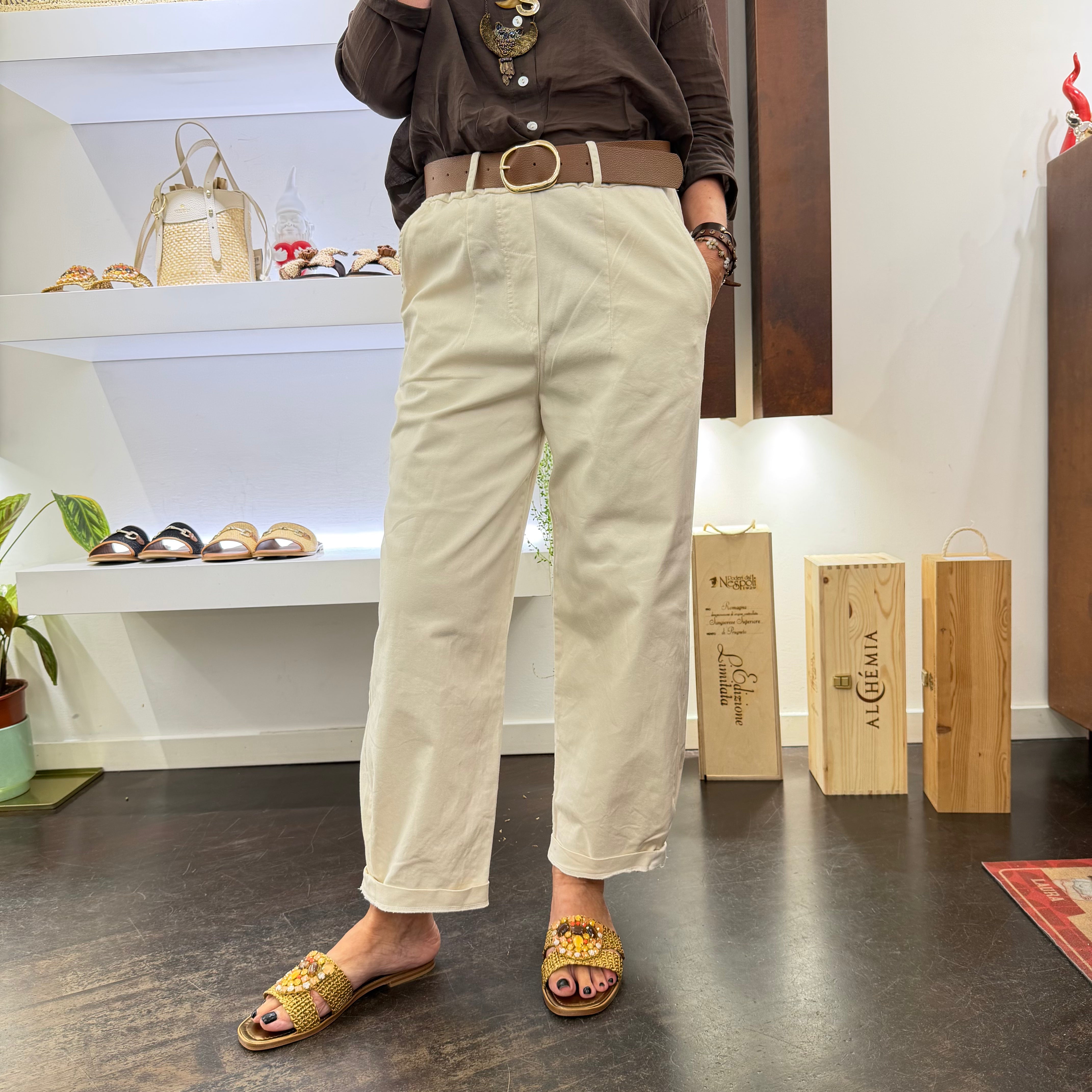 Kikisix Pantalone VERONICA panna