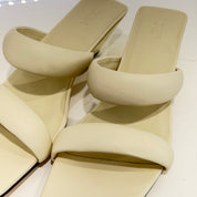 JVAM Ciabatta TRIANGOLO beige tacco 4 cm