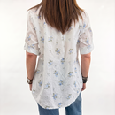 Camicia bianca fantasia fiorellini