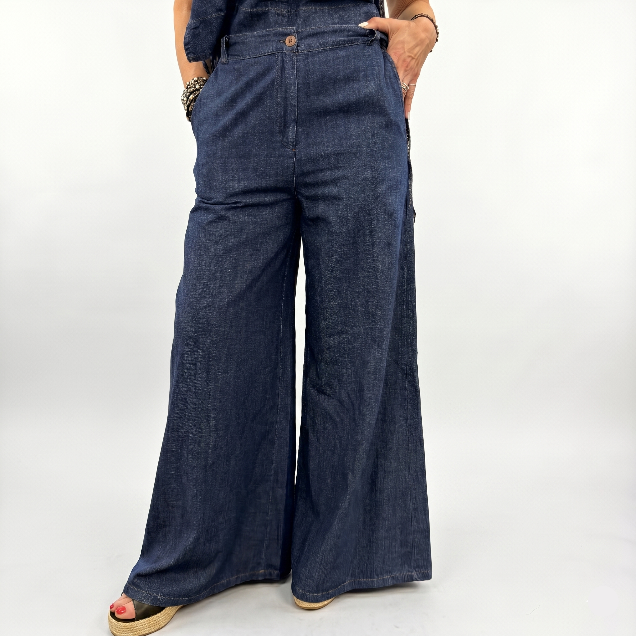 Kikisix pantalone ALESSIA jeans in cotone