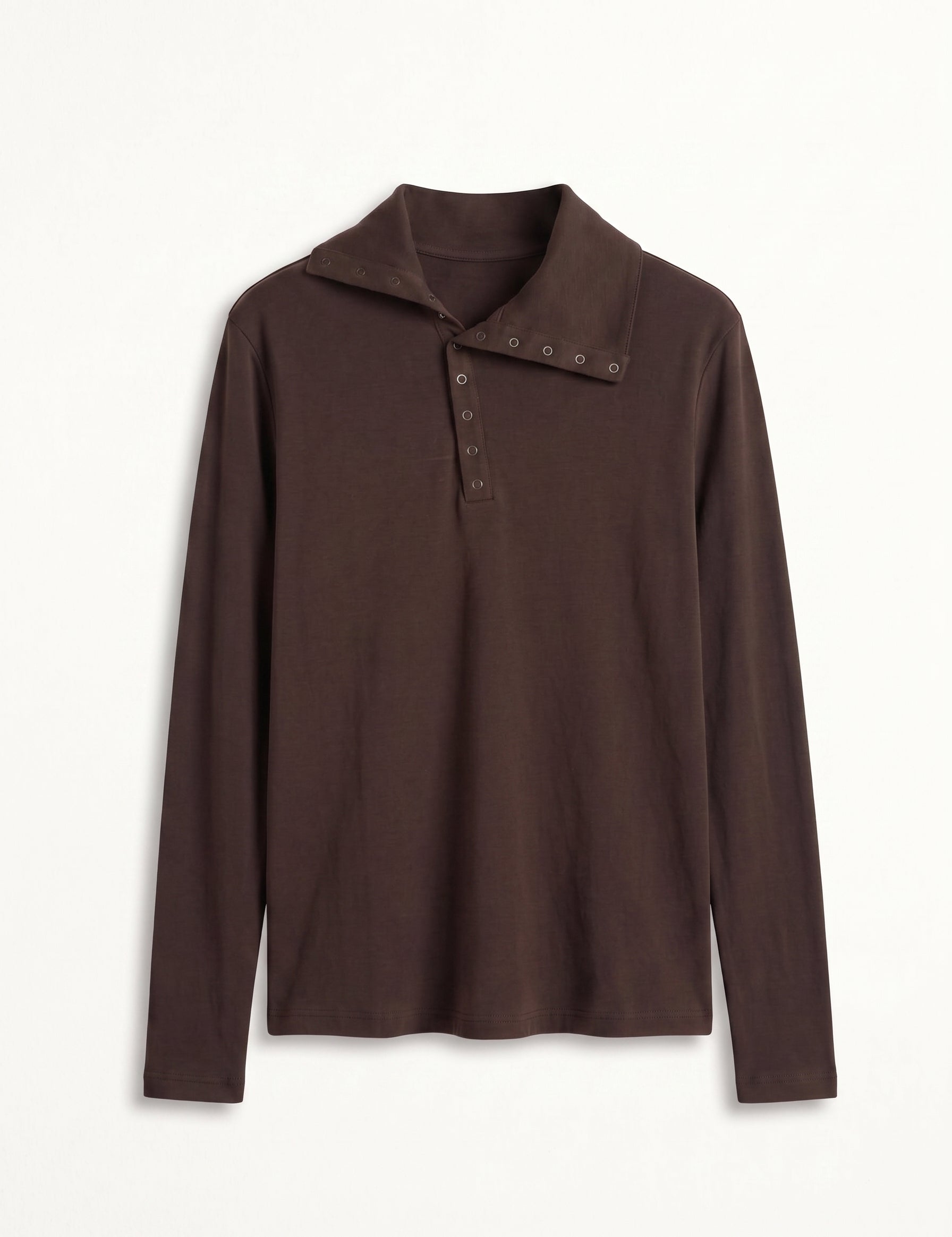 Maglia collo asimmetrico bottoncini