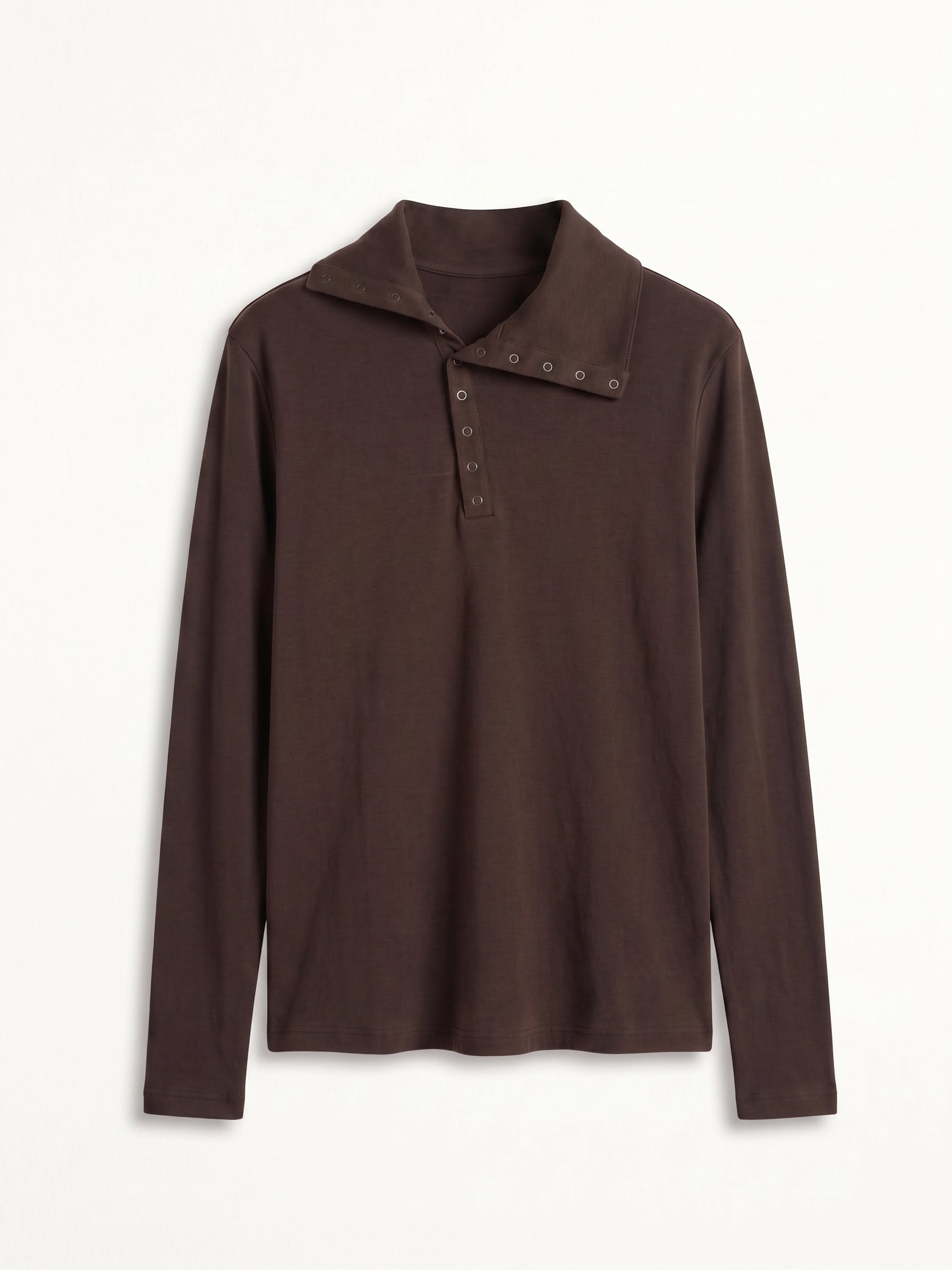 Maglia collo asimmetrico bottoncini