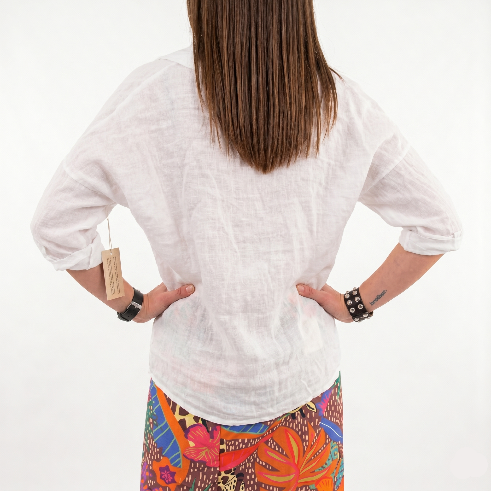 Camicia bianca in lino
