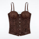 Corsetto con pizzo moro
