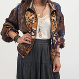 Giacca LEO  modello bomber IN SATIN