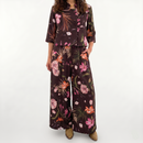 Pantalone fiori moro