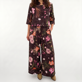 Pantalone fiori moro