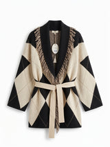 Maxi cardigan QUADRI