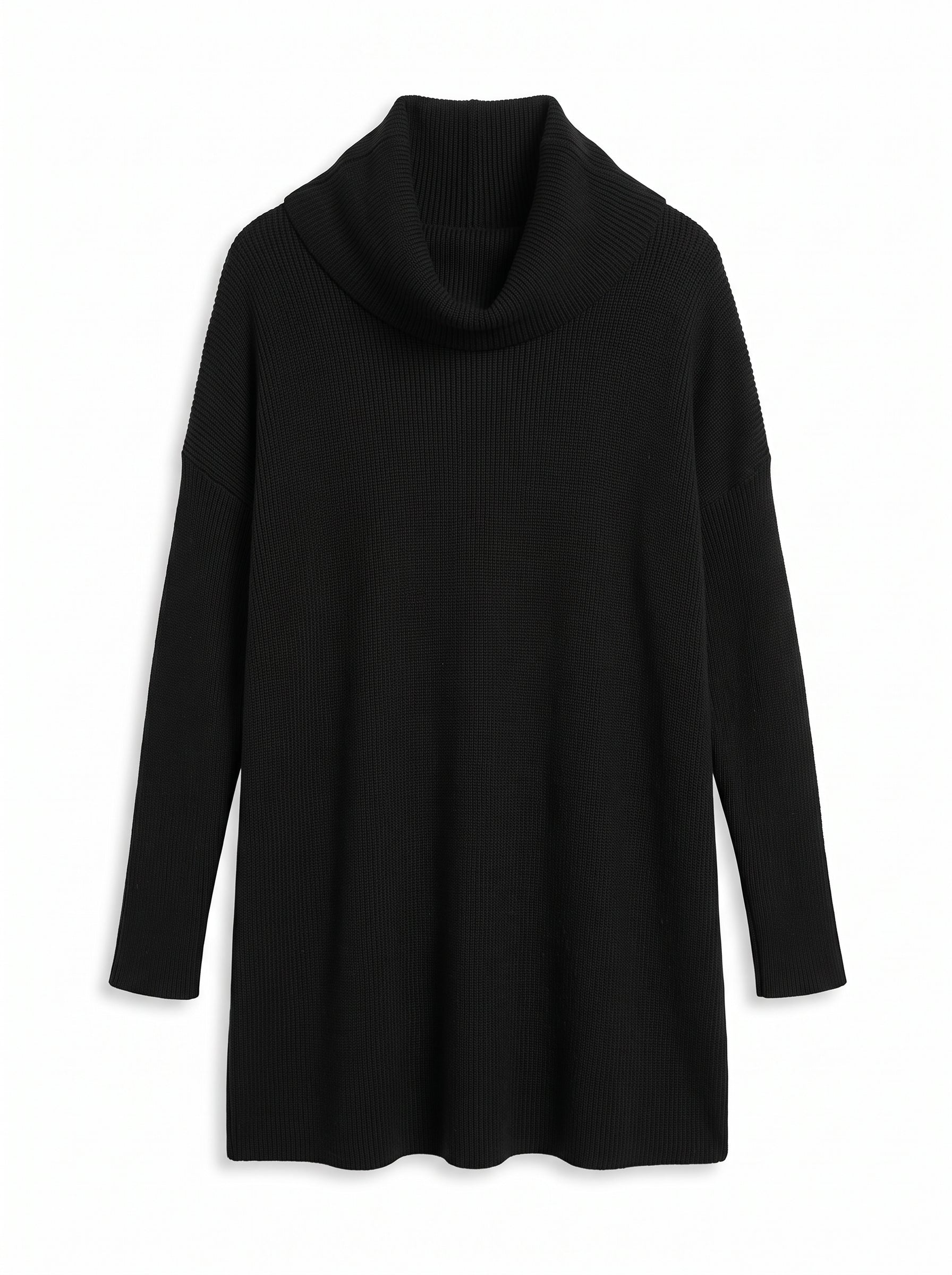 Maglia collo ciambella nera