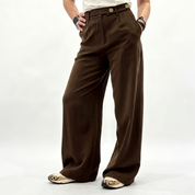 Pantalone moro bottoni laterali