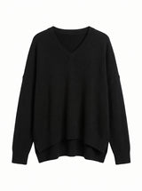KIKISIX maglia ILENIA scollo a V nero