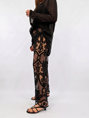 Pantaloni SUNNY pizzo nero