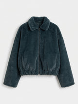 Giacca Bomber in Ecopelliccia