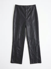 Pantalone in Ecopelle Nero