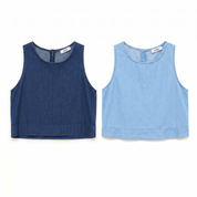 Kikisix top  MARTA jeans in cotone LEGGERISSIMO
