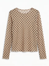 Maglia POIS collo barca cachemire