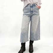 Pantalone jeans BERMUDA LUNGO DENIM BAGGY