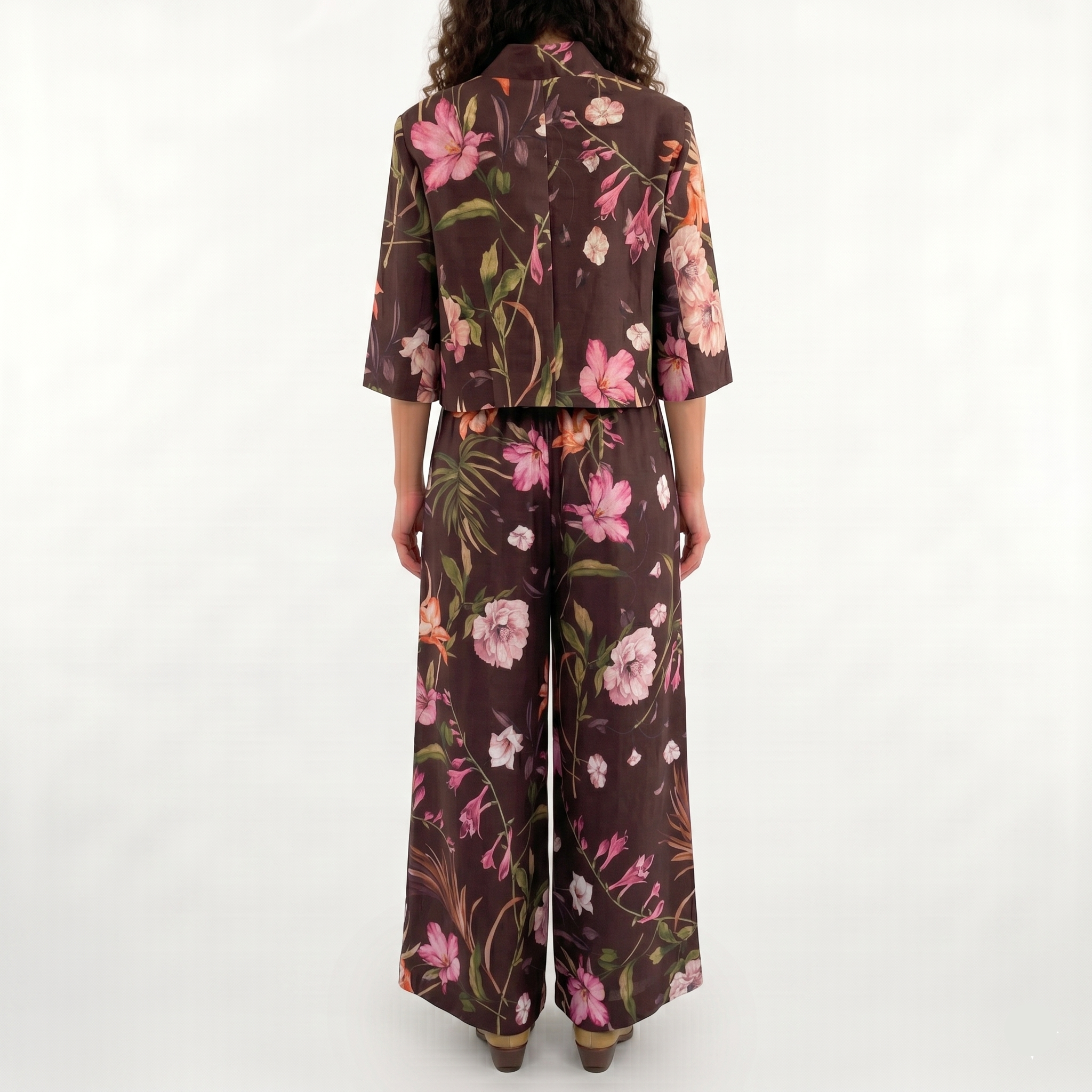 Pantalone fiori moro