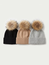Cappello pon pon realfur