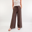 Pantalone lino moro