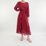 Abito KATE con volant rosso