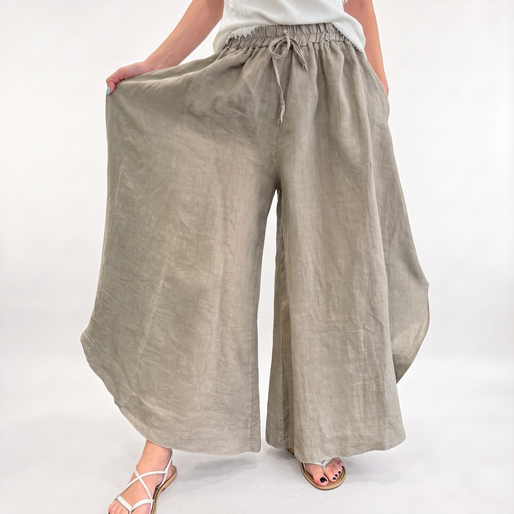 Pantalone lino odalisca