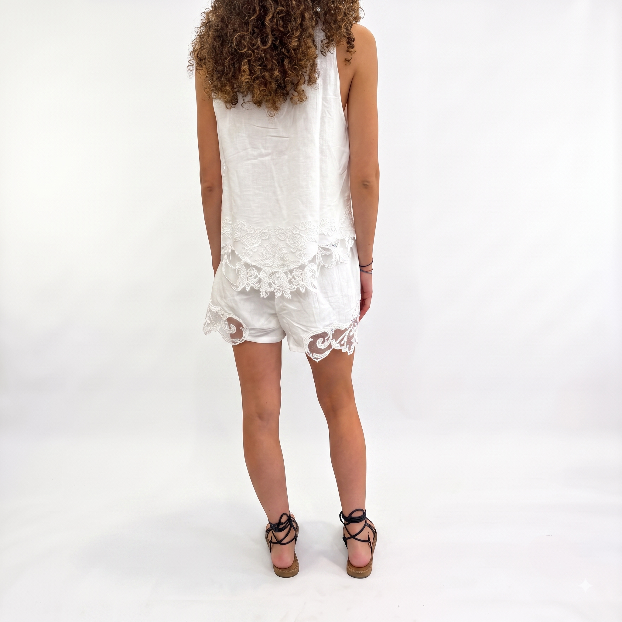 Bermuda SUNNY pizzo bianco
