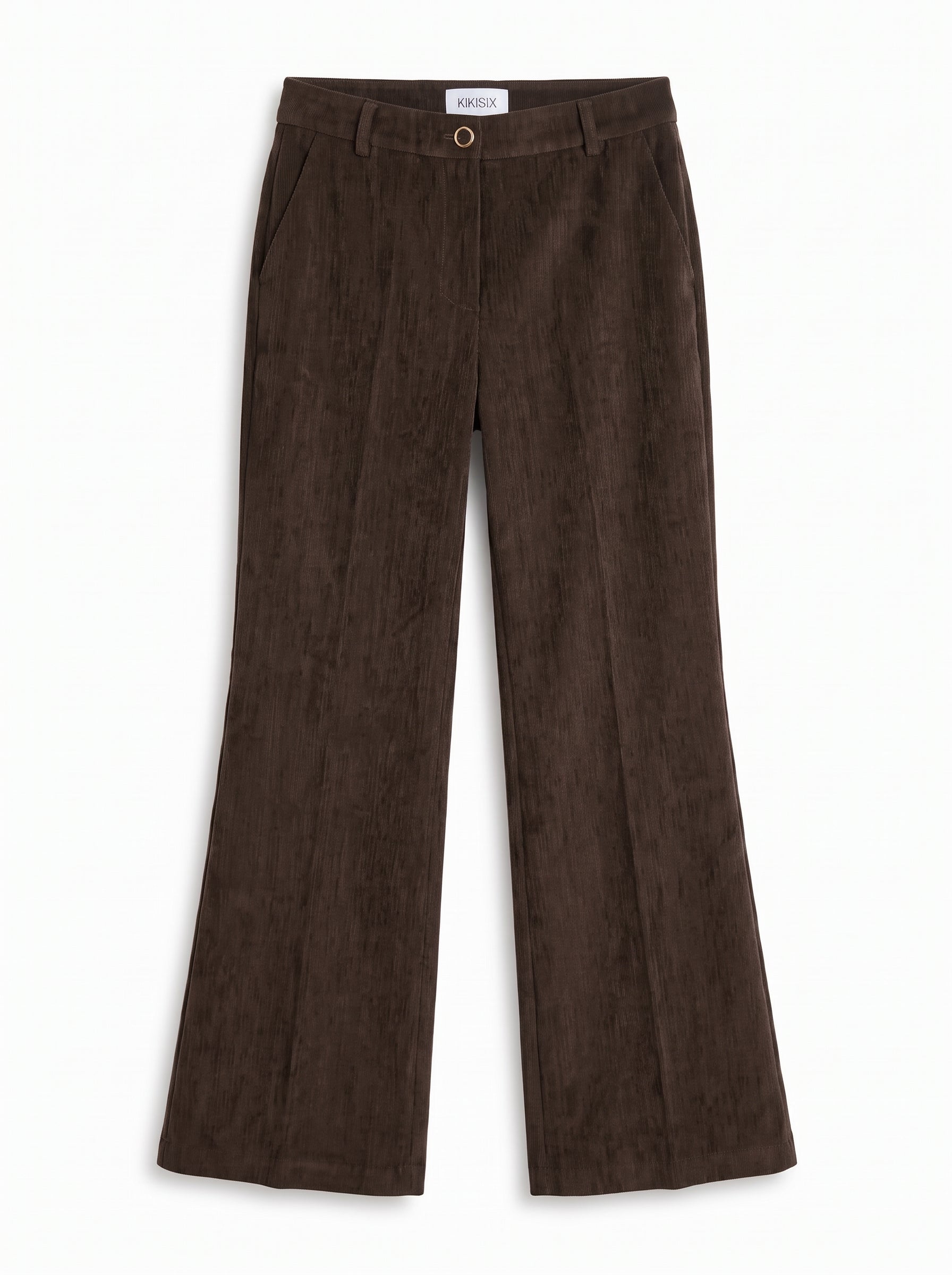 Pantalone gamba stretta in velluto lavato