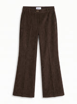 Pantalone gamba stretta in velluto lavato