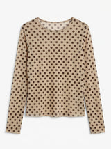 Maglia POIS collo barca cachemire