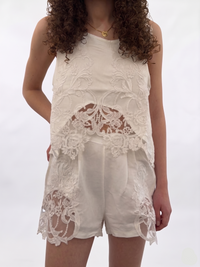 Completo top e bermuda SUNNY pizzo