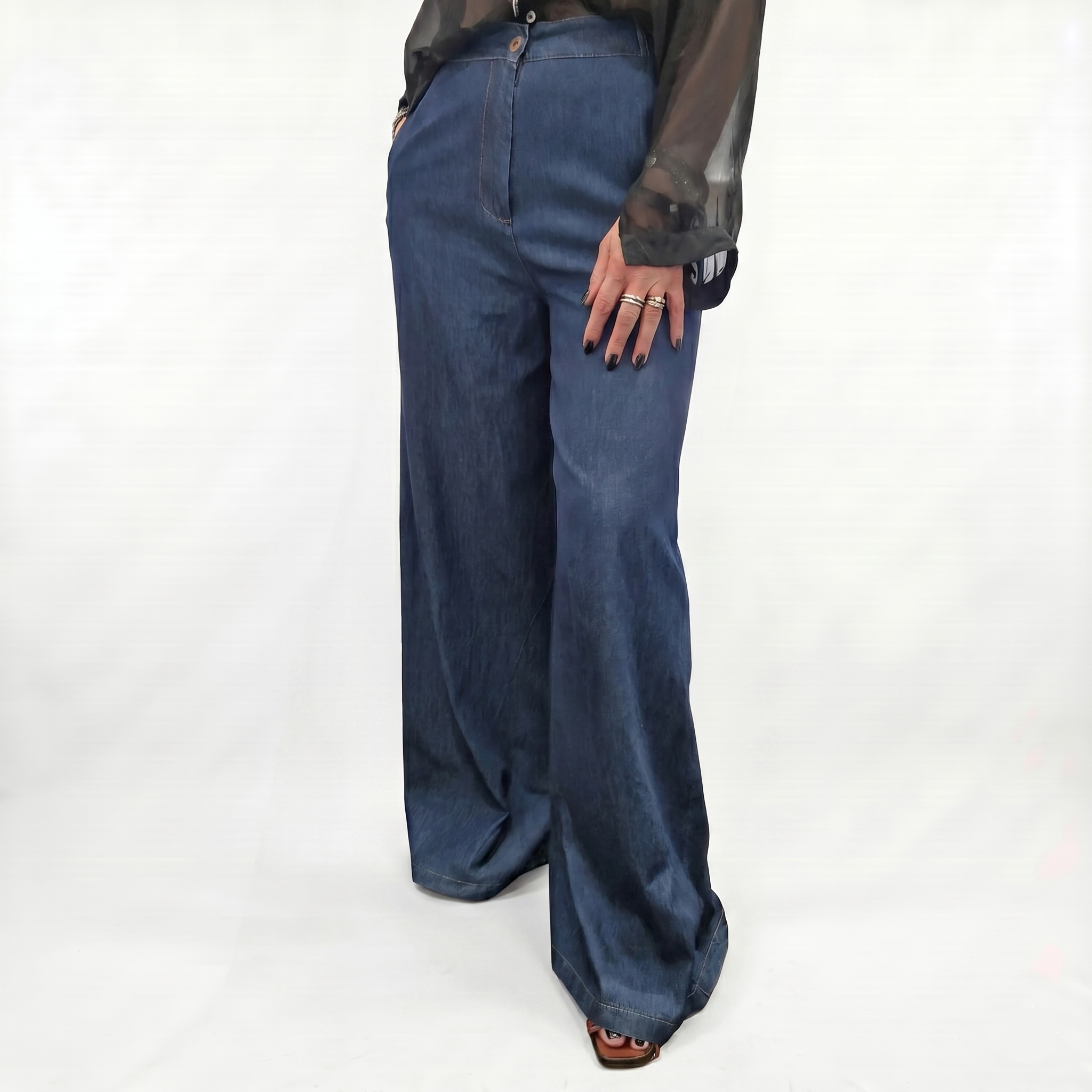 Kikisix pantalone MARTA jeans in cotone LEGGERISSIMO