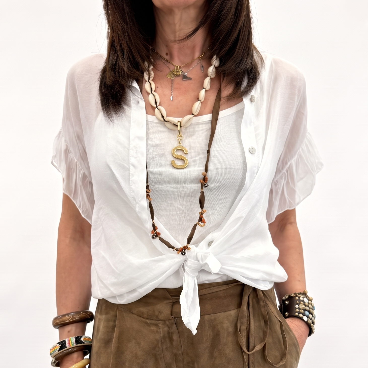 Camicia SAMIRA maniche arruffate