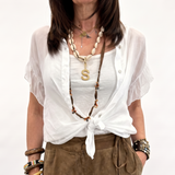 Camicia SAMIRA maniche arruffate