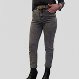 Pantalone jeans grigio modello skinny